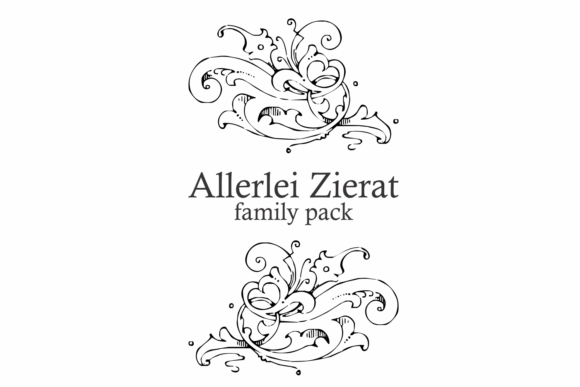 Allerlei Zierat Family: Vintage Fonts for Elegant Branding