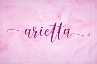 Arietta: The Modern Script Typeface for Editorial Design