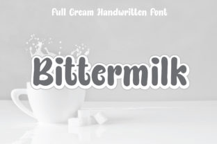 Bittermilk: A Bold Script Handwritten Font for Editorial Design