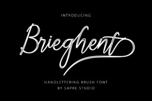 Brieghent: A Luxurious Script Handwritten Font for Makers