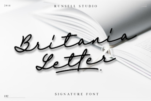 Britania Letter: An Elegant Script Handwritten Typeface