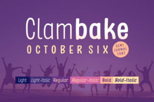 Clambake October Six: A Modern Sans Serif for Editorial Design