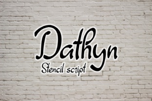 Dathyn: A Unique Stencil Script Font for Modern Web Design