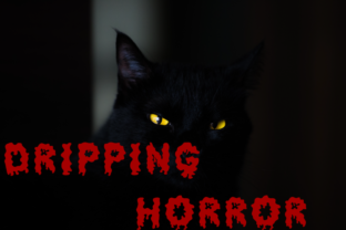 Dripping Horror Font for Spooky Crafts and Labels