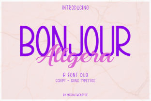 Elevate Editorial Design with Bonjour Allgera Duo Typeface