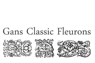 Elevate Your Brand with Gans Classic Fleurons Font