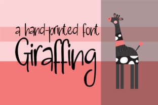 Giraffing: A Joyful Script Handwritten Font for Makers