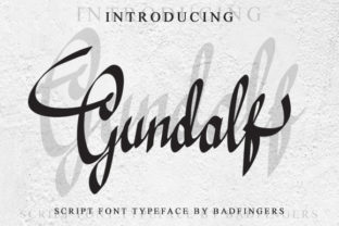 Gundalf: A Striking Script Font for Editorial Design