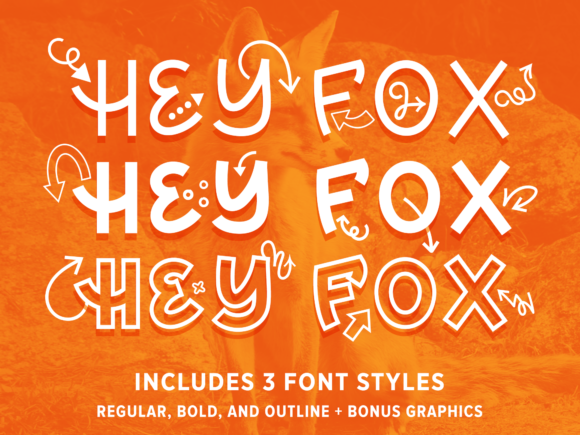 Hey Fox Trio: A Playful Typeface for Bold Branding