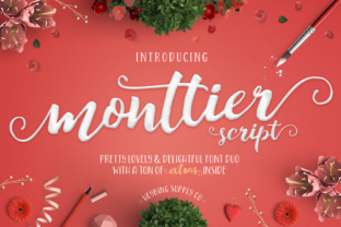 Monttier Script Font: Perfect for Handmade Labels & Branding