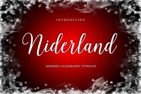 Niderland Script Font for Modern Web Design