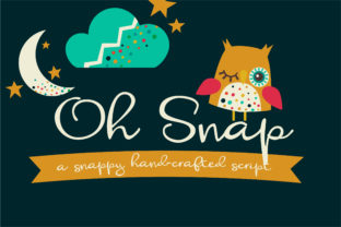 Oh Snap: A Playful Script Font for Editorial Design
