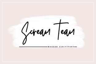 Scream Team: A Fresh Handmade Calligraphy Font for Editors