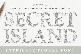 Secret Island: A Hand-Illustrated Typeface for Editorial Charm
