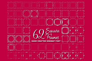 Square Frames Font for Crafters and Product Sellers
