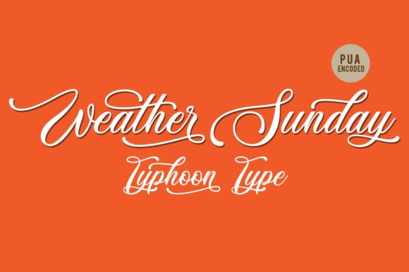 Weather Sunday Font Review for Campaign Design