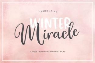 Winter Miracle Font: A Handwritten Typeface for Makers